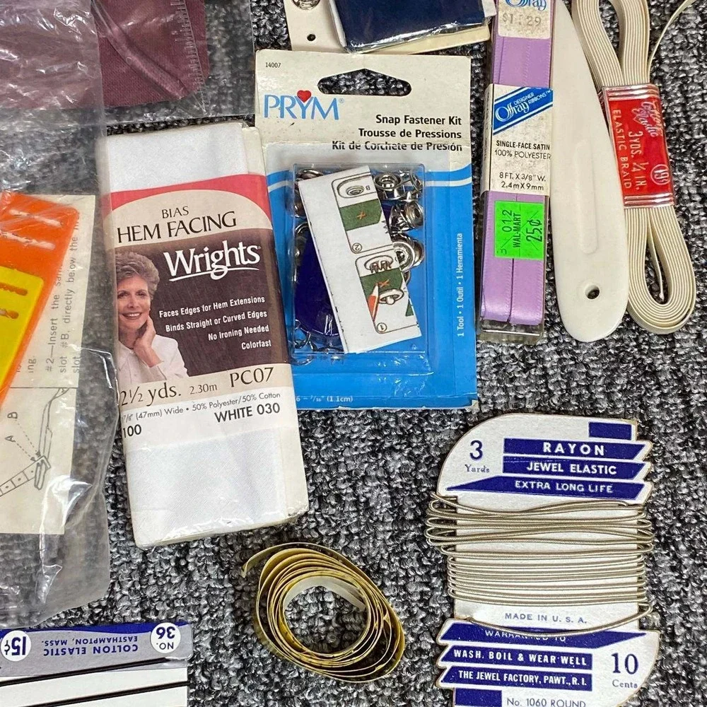Singer Wrights Vintage Sewing Notions Lot Unisex OS Mixed Retro Craft‎ Supplies